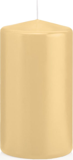 Stumpenkerzen Champagner 130 x Ø 68 mm, 12 Stück