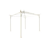 thumbnail of Biscottini Gartenpavillon für den Außenbereich – Pavillon 3,5 x 3,5 m quadratisch – Pavillon aus Schmiedeeisen – Gartenpergola – Bemalter Pavillon