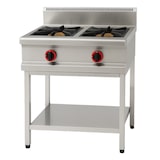 thumbnail of Cocina a gas de 2 fuegos con soporte GBR-2/C