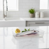 thumbnail of Pack 6 Bandejas para Descongelação de Alimentos de 4,2 L (Tampas em Cores Sortidas) - Sem BPA. Para serviços de buffet, restaurantes, cozinhas..