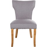 thumbnail of Lot de 2 chaises de salle à manger Zadar tissu Gris/Antique clair