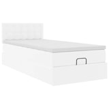 thumbnail of vidaXL Ottoman-Bett mit Matratzen & LEDs Reinweiß 100x200cm Kunstleder