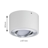 thumbnail of Paulmann LED Wandleuchte 3-Step-Dim Argun    3000K 365lm 230V 4,8W dimmbar Weiß Alu gebürstet 79708