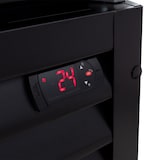 thumbnail of GastroHero Getränkekühlschrank ECO 1000 mit Klapptüren, schwarz, LED-Innenbeleuchtung, Leuchtaufsatz, abschließbar & energieeffizient