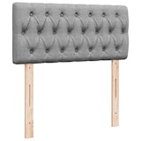 thumbnail of vidaXL Ottoman-Bett mit Matratze & LEDs Hellgrau 90x200 cm Stoff