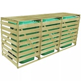 thumbnail of vidaXL Mülltonnenbox für 3 Tonnen 240 L Imprägniertes Holz