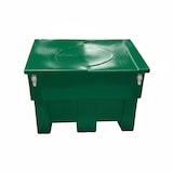 thumbnail of Bac de stockage alimentaire pour animaux 200l avec grenouillères - plast'up rotomoulage - VERT