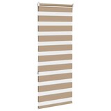 thumbnail of vidaXL Doppelrollo Sandbraun 60x150 cm Stoffbreite 55,9 cm Polyester