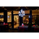 thumbnail of METRO Professional Fiocco di neve decorativo, alluminio/pvc/rame, 38 x 2 x 40 cm, 108 LED, 13,8 W, bianco caldo/freddo