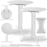 thumbnail of tectake Mesa alta plegable EREN, con funda, 90 x 110 cm  Blanco