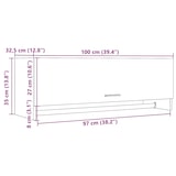 thumbnail of vidaXL Kledingkast 100x32,5x35 cm bewerkt hout oud houtkleurig