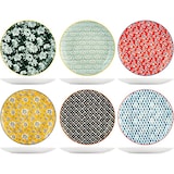 thumbnail of H&H Confezione 6 Piatti Piani Colourful Forma Coupe Decorato Porcellana, Cm 27