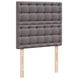 thumbnail of vidaXL Boxspringbett mit Matratze Grau 80x200 cm Kunstleder