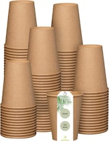 thumbnail of DeinPack Kaffeebecher 200 Stück 300 ml 12 oz Pappbecher braun