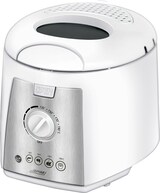thumbnail of MPM MFR-07 Freidora Eléctrica Compacta, 1,5 L, Cubeta Desmontable Antiadherente, Regulador Temperatura, 1100W, Bianco/Grigio