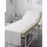 thumbnail of Liegenabdeckung, Medizinalrolle, Wickeltischabdeckung 2-lagig 9 Rollen, weiß, perforiert, Breite 50cm Lauflänge 50m