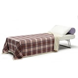 thumbnail of Dmora Letto pieghevole Ancilla, Pouf trasformabile in letto singolo, 100% Made in Italy, Pouf in tessuto da soggiorno, Cm 80x80h45, Bianco