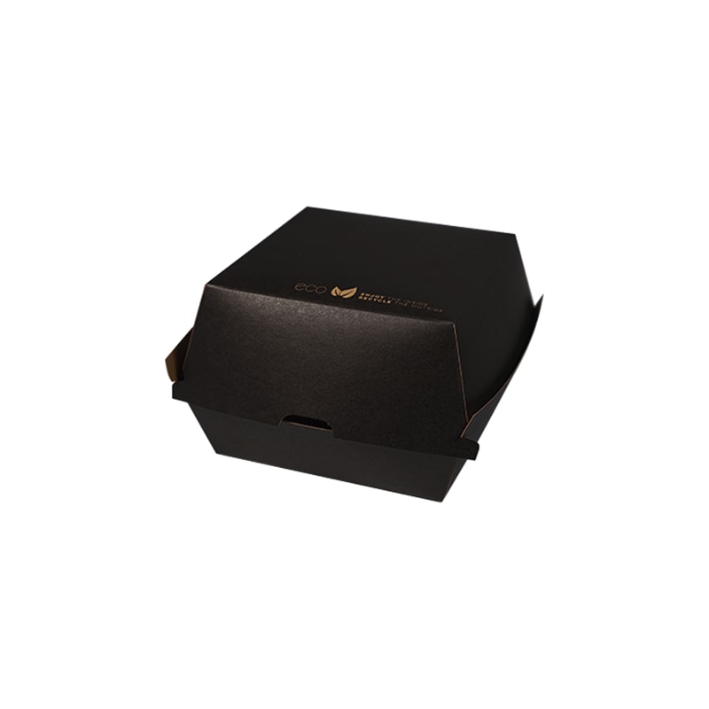 Caja Burger 120x120x90mm 305gr - Black Collection (400Uds)