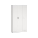 thumbnail of Dmora Armadio multiuso Beaumont, Mobile ausiliario a 3 ante, Guardaroba portascarpe, Guardaroba portascope, 109x37h180 cm, Bianco