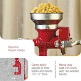 thumbnail of Victoria Mulino Grano Manuale in Ghisa per Macinare Caffè, Mais, Avena,  Regolabile, VIC-30032, Rosso