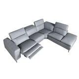 thumbnail of Angel Cerdá Divano relax chaise longue destro in pelle grigia 6217C 330 x 224 x 100