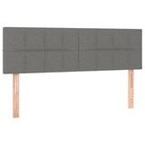 thumbnail of vidaXL Boxspringbett mit Matratze & LED Dunkelgrau 140x200 cm Stoff