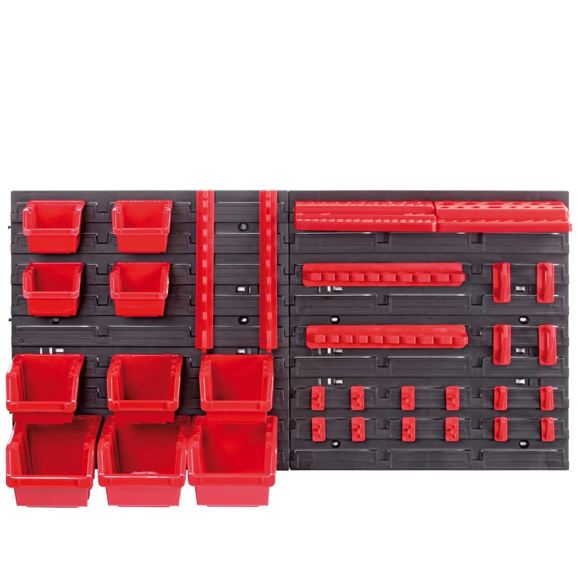 Kistenberg Orderline Werkzeugpanel 16,5x40x40 cm in Schwarz und Rot