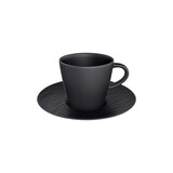 thumbnail of Villeroy & Boch Manufacture Rock Espressotasse mit Untertasse schwarz