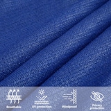 thumbnail of Toldo de vela HDPE azul 160 g/m² 2,5x4 m