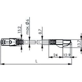 thumbnail of TELEGÄRTNER Patchkabel S/FTP, Cat.6A, LSOH, weiß, 0,25 m