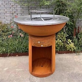 thumbnail of Brasero Ø100cm Acier Corten avec socle circulaire