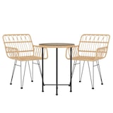 thumbnail of vidaXL 3-tlg. Garten-Essgruppe Poly Rattan