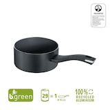 thumbnail of Berndes Stieltopf b.green Alu Recycled Induction schwarz 16 cm