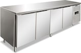 thumbnail of KLIMAITALIA Edelstahl-Gefriertisch mit 4 belüfteten Türen. Automatisches Auftauen. Temperatur -22°C/-18°C.  Maße LxDxH 2230x60x86 cm. SNACK4100BTF