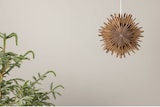 thumbnail of Sälen Weihnachtsstern mit Licht Papier Ø35 cm Pendelleuchte braun.