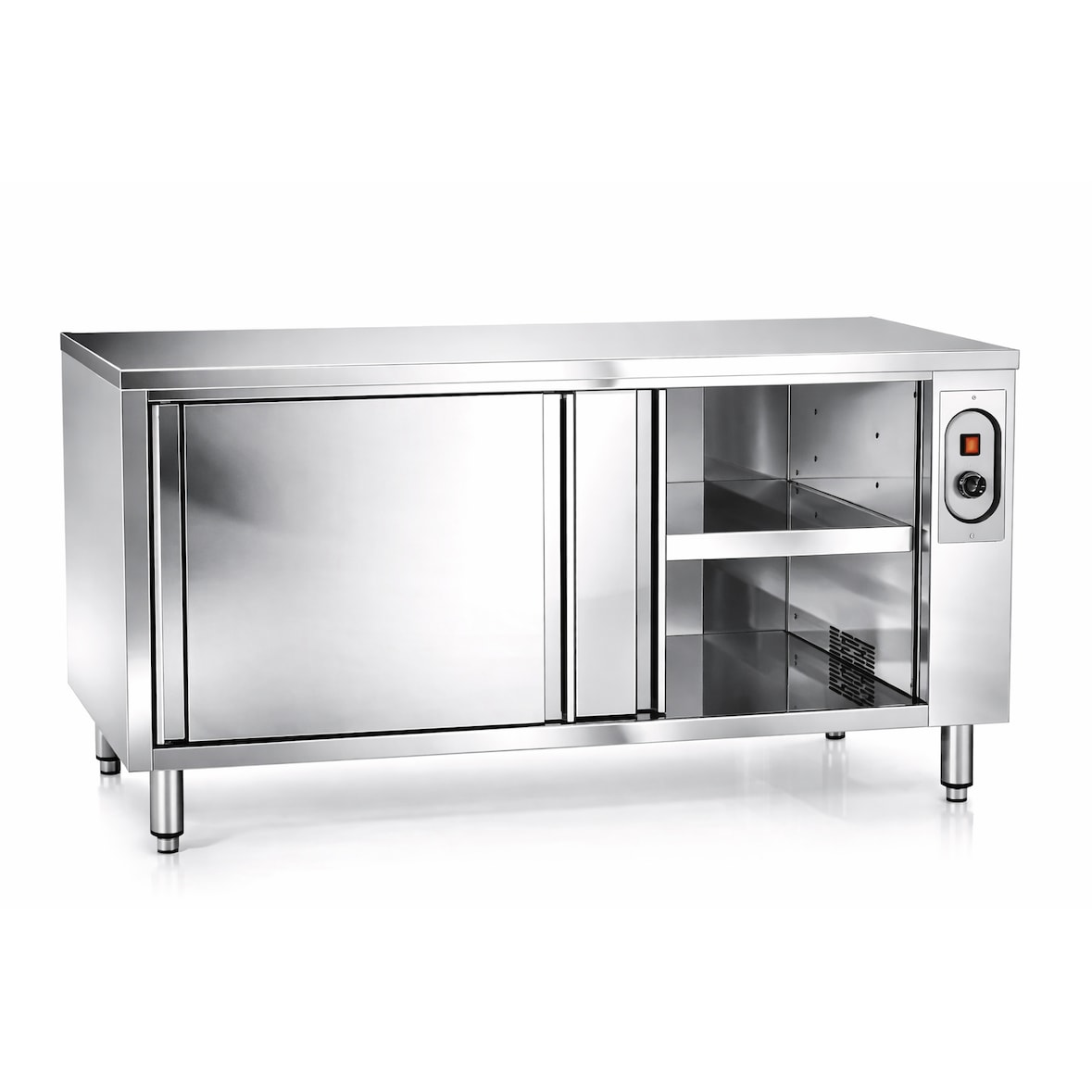 Wärmeschrank Edelstahl PREMIUM - 1200x700mm - Gastronomieschrank - Heißschrank - Profi-Wärmeschrank
