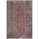 thumbnail of Flachgewebe Teppich waschbar Rot Vintage Orientalischer Used-Look | 152x230cm