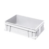 thumbnail of Caja de plástico Norma Europa 600 x 400 x 230 mm | Caja industrial NE 6423 Blanco | DENOX