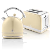 thumbnail of SWAN STP7050CNEU Retro Set Frühstück, Wasserkocher 1,8L Kabellos, 2 Breitschlitz-Toaster, Vintage, Creme, 850W