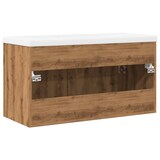 thumbnail of vidaXL Waschbeckenunterschrank mit Einbaubecken Artisan-Eiche