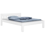 thumbnail of Doppelbett Ehebett weiß Kiefer Massivholzbett 160x200 Bettgestell ohne Rollrost 60.38-16 W oR