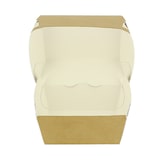 thumbnail of MONOUSO - Bakjes Hamburger Kraft Kartonnen Dubbele Sluiting 11x11x7,5cm (50 Stuks)