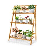 thumbnail of Helloshop26 - Zusammenklappbarer dreistöckiger Pflanzenständer 70 x 38 x 95,5 cm großes Fassungsvermögen modernes Design 20_0017269