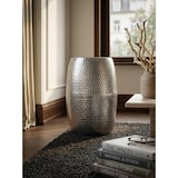 thumbnail of Beistelltisch `Enns`: Orientalisch, Aluminium, 30 cm Breite, silberfarbenes Finish. Silber, 30x30x49 cm | Kadima Design