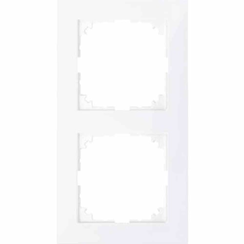 M-Pure Rahmen, 2f, aktivweiß, glänzend, Kunststoff, geeignet für Geräteeinbaukanal, geeignet für Unterputz-Installation