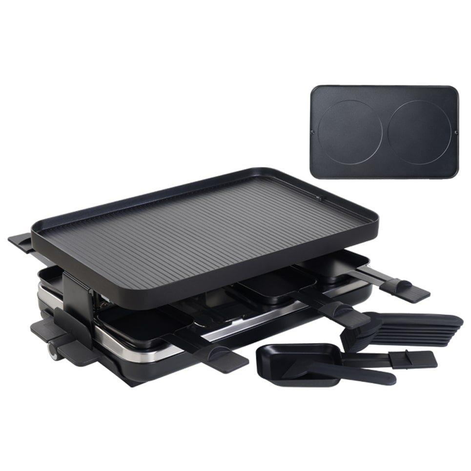 Eva Raclette-Grill aus Aluminium “Arosa” 1500 W für 8 Personen
