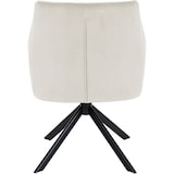 thumbnail of Esszimmerstuhl Swing Samtbezug creme/schwarz