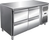 thumbnail of Gastro Edelstahl Kühltisch Kühltheke 4 Schubladen 314 L -2/+8°C