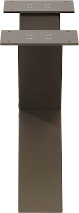 thumbnail of vidaXL Couchtischbeine X-Form 2 Stk. Naturstahl 50x(30-31) cm Stahl