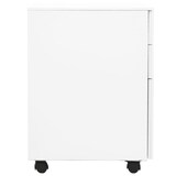 thumbnail of vidaXL Aktenschrank mit Rollen Weiß 39x45x60 cm Stahl
